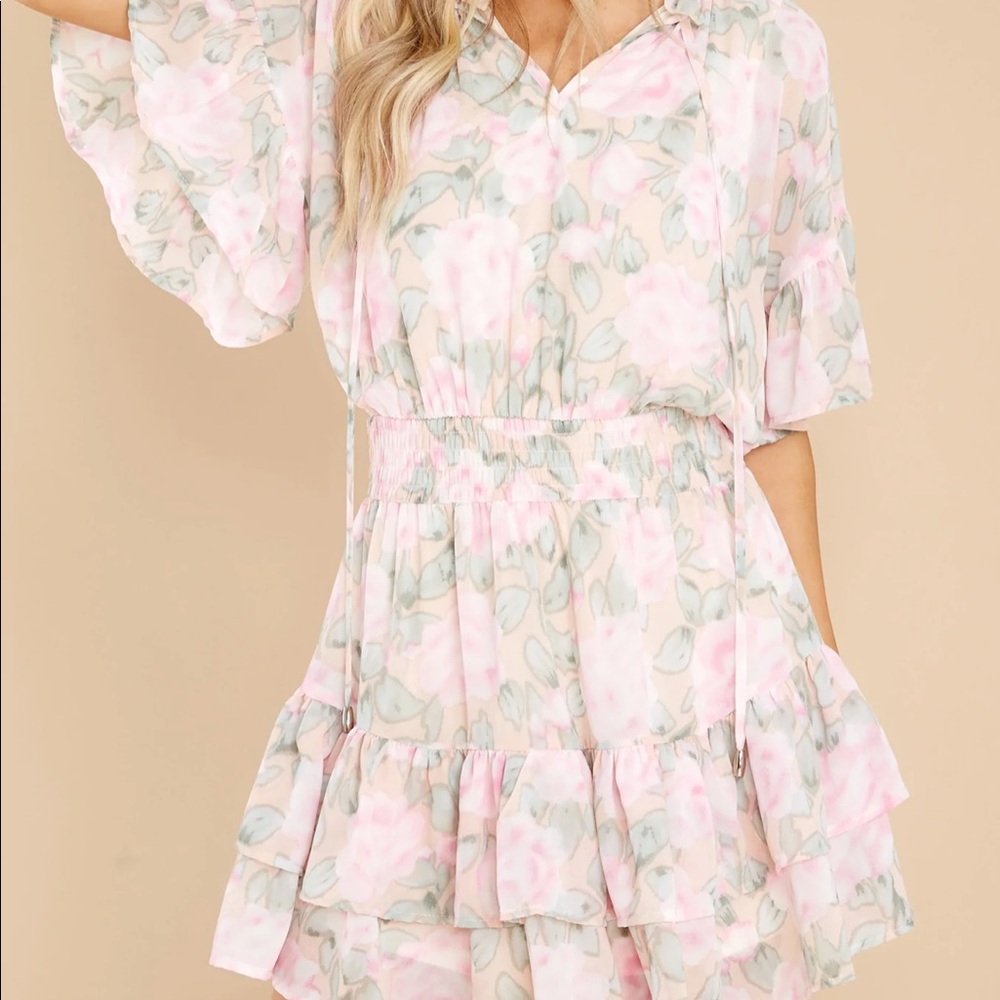 Floral print womens dress size large